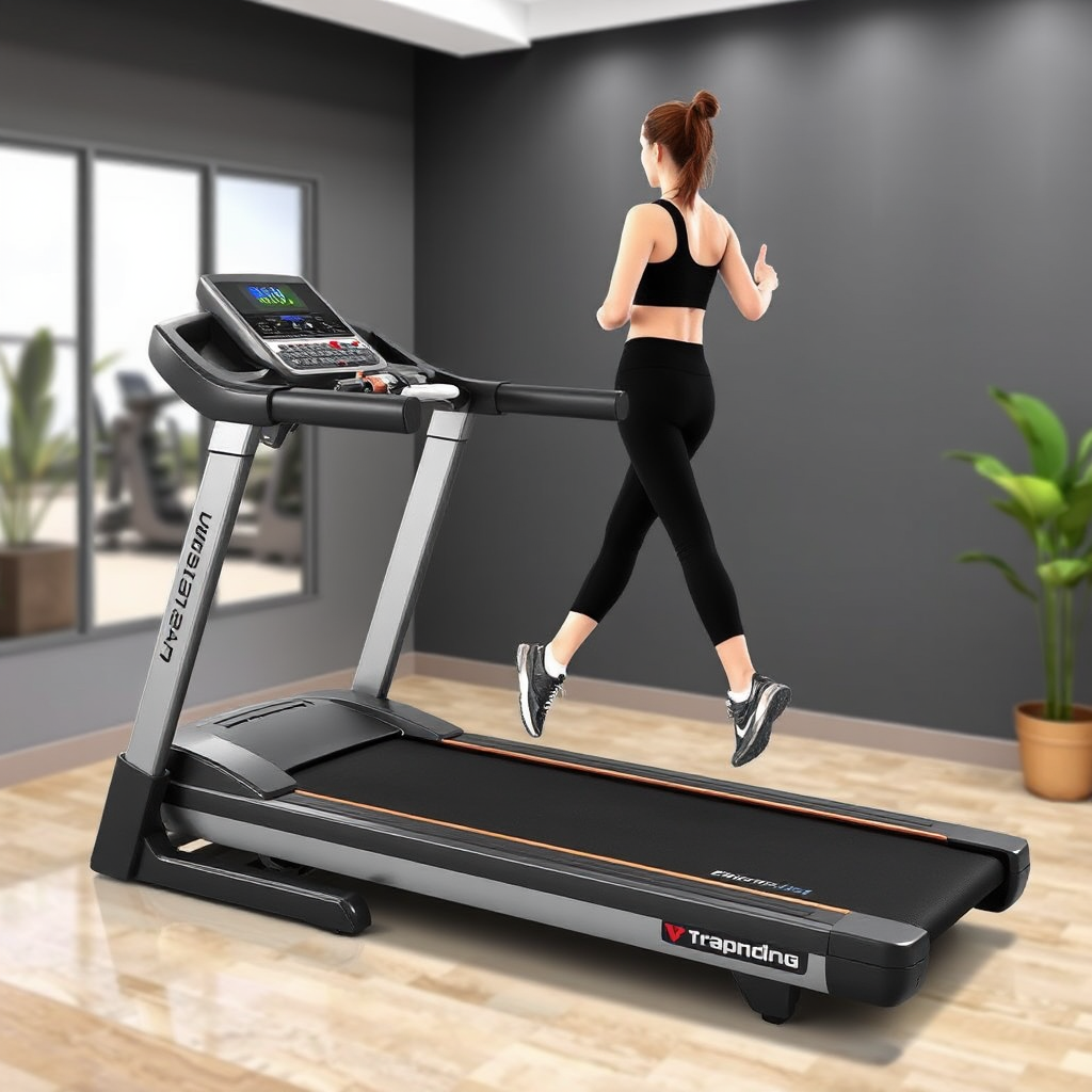 Gym Fitenss Equipment Home Aerobic Exercise Adjustable Speed Healthy Walking Running Treadmill Machine with Incline - 4